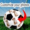 Happy Dog White Background. Personalized Image Size 5 Soccer Football Machine Sewn Indoor/Outdoor Universal Football Perfect for Customized Gifts