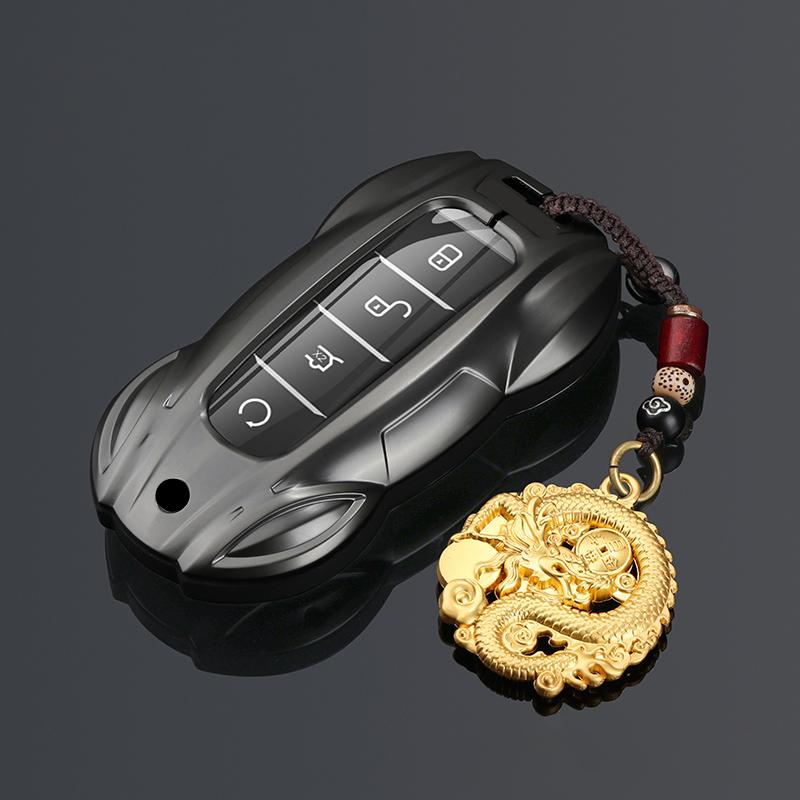 Metal Car Remote Key Cover Case Holder Shell Styling For BYD New ATTO 3 Qin L Song Plus Dmi Han Tang Dolphin Seal U EV Sealion