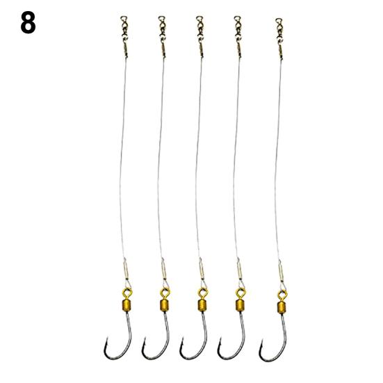 5 sztuk Anti-Bite przywódca drutu ze stali nierdzewnej sprzęt wędkarski haczyki linia narzędzie do walki