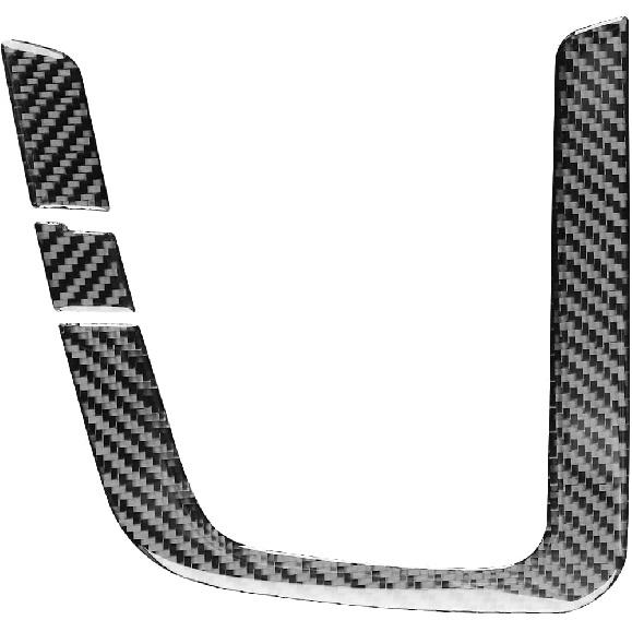 NVCNX Real Carbon Fiber Accessories for Hyundai Elantra 2017 2018 Car Thick Overlay Center Console Gear Shift Panel Button Cover Interior Trim Soft