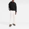 Off-White SS22 Sleeve White Stripe Pullover Ordinary Version Black Men's OMBB037C99FLE0011001