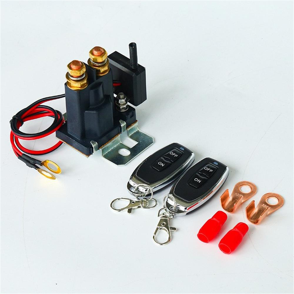 

12V Car Truck RV 500A Remote Control Battery Disconnect Switch Relay With 2Keys
