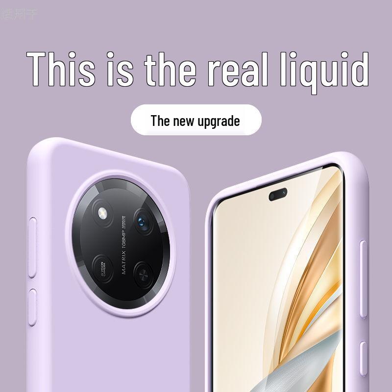 Honor X60 Pro Liquid Silicone Case - Soft, Anti-Drop Protective Cover for Women
