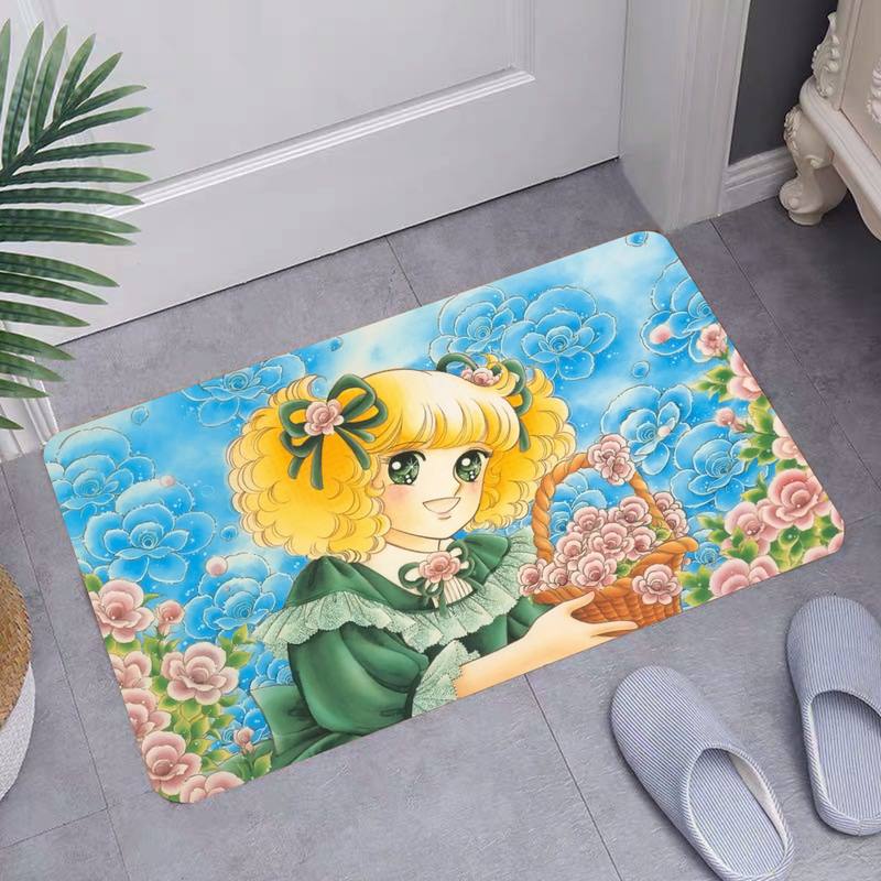 Candy Women Cartoon Potištěná rohož Protiskluzová podlaha Koberec Koberce do dětského pokoje Dekor do kuchyně Kuchyňka do předsíně Koberce do ložnice