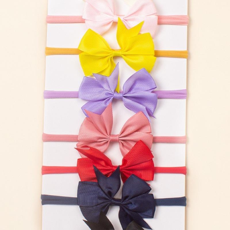 New Cute Baby Headband, Comfortable Candy-colored Bow Baby Headband, Children's Hair Accessories
