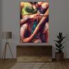 Banksy Style Tattooed Woman Art Poster Canvas Painting Nude Wall Art Sexy Woman Picture Prints for Living Room Home Decor Gift