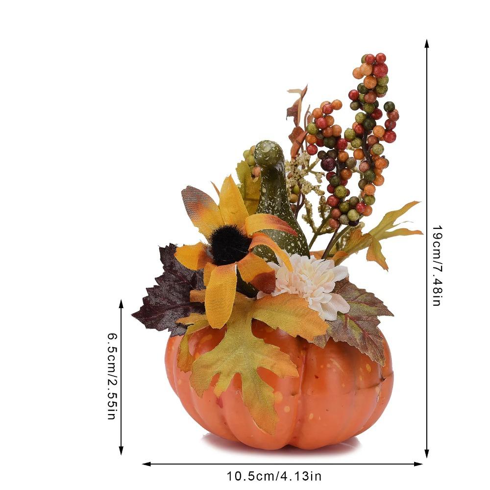 Artificial Pumpkins Maple Leaf Pomegranate Table Home Decor House Prop Autumn Fall Harvest Thanksgiving Halloween Decor