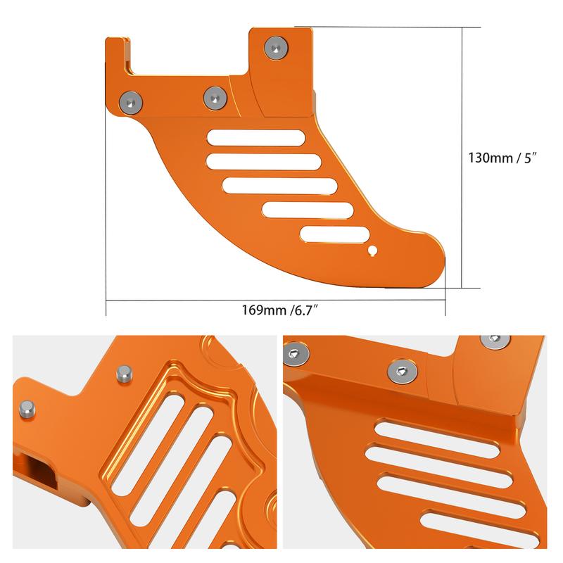 NICECNC For 2004-2022 KTM EXC 300 Rear Brake Disc Guard EXC-F 350 EXC 200 250 SX 125 SXF 450 500 530 XC XCF XCW XCFW TPI 6 Days