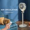 Circulation Floor Fan with Night Light Desktop Fan with Detachable Rod 5 Wind Speeds   3H/6H/9H Timer Auto Oscillation Remote Control