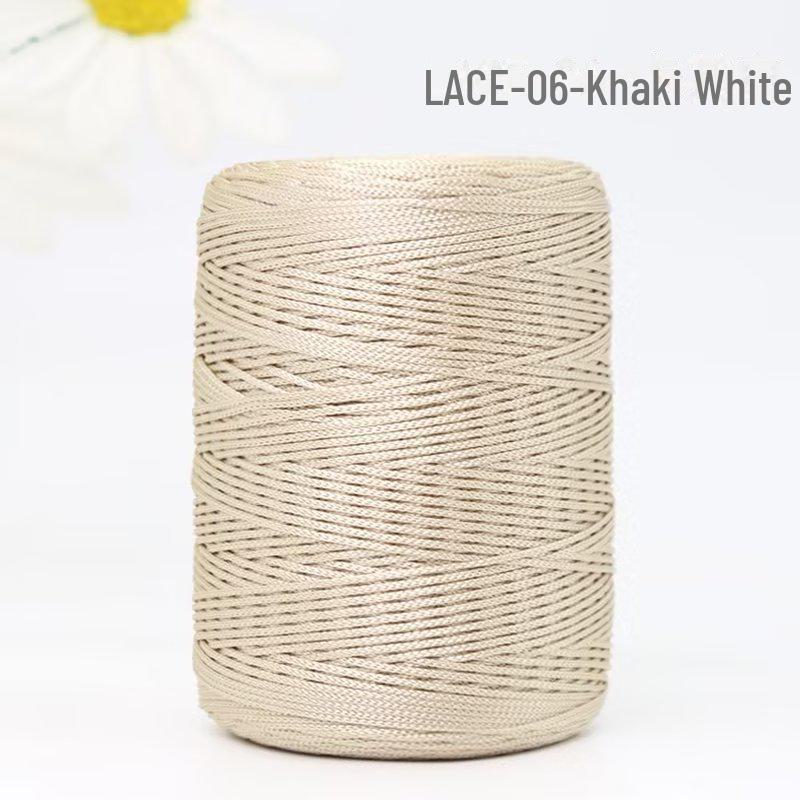 

1 мм разноцветные яркие нейлоновые плетеные нити для браслетов/сумок/обуви 06 pieces белый/хаки