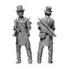 Master Box 1/35 מלחמות האינדיאנים: 3 דמויות - סחר בפרוות - חייל בריטי, יליד אמריקאי, צייד, המאה ה-18 - דגם מס' 4 ערכת הרכבה MB35222