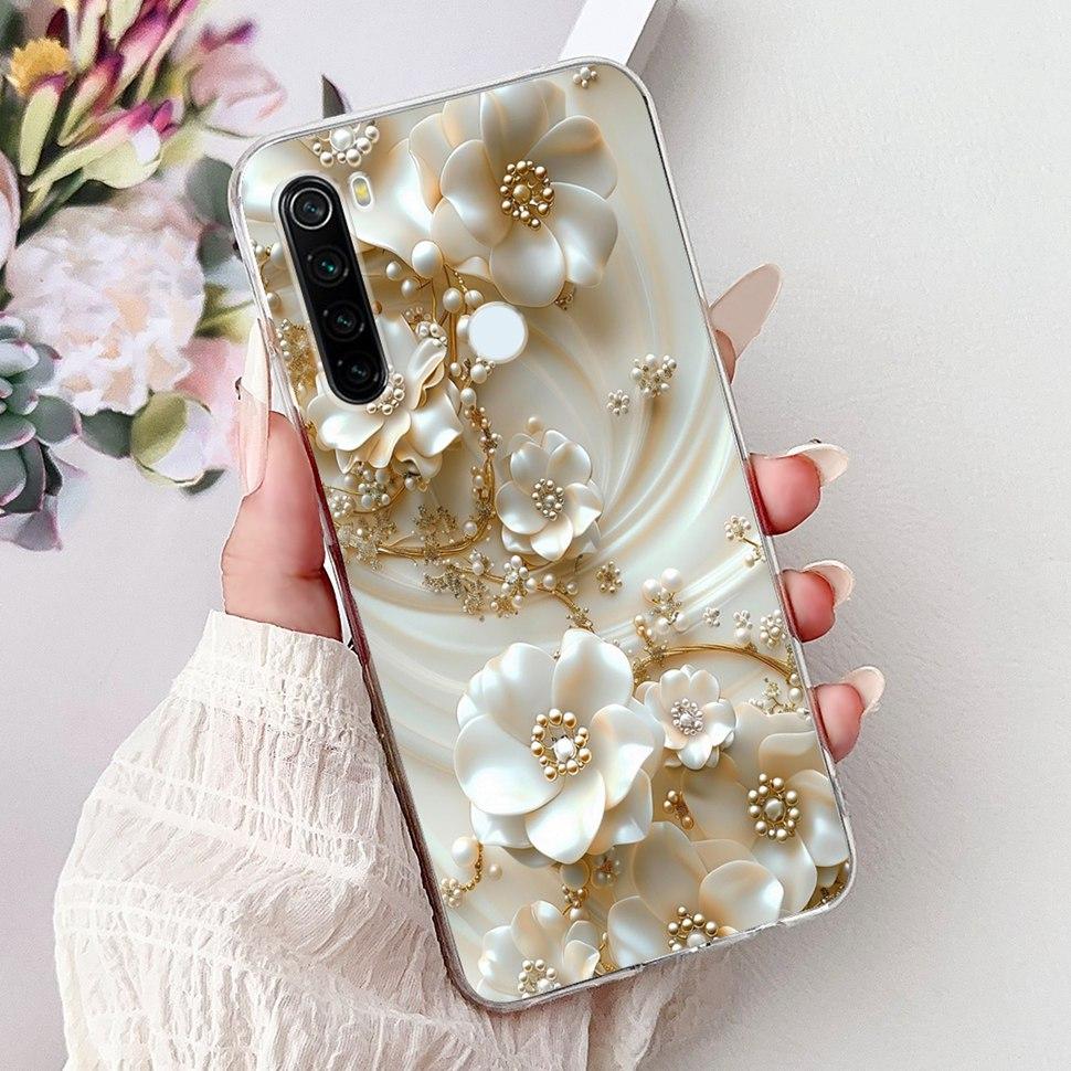 6,3" Silikonowe Etui Dla Xiaomi Redmi Note 8 Miękkie TPU Z Uroczy Wzorem Pokrowiec Etui Dla Redmi Note 8 Note8 Ochronna Obudowa Zderzak