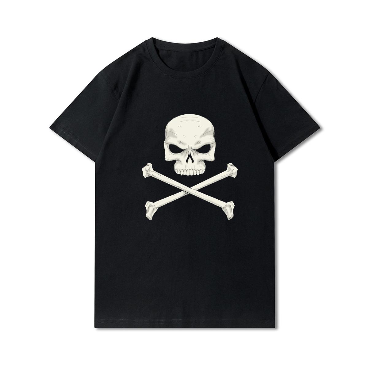 

Большие размеры S-3XL 30 узоров хлопковая летняя футболка унисекс в стиле Харадзюку с принтом черепа футболки большого размера с круглым вырезом повседневные топы 4XL