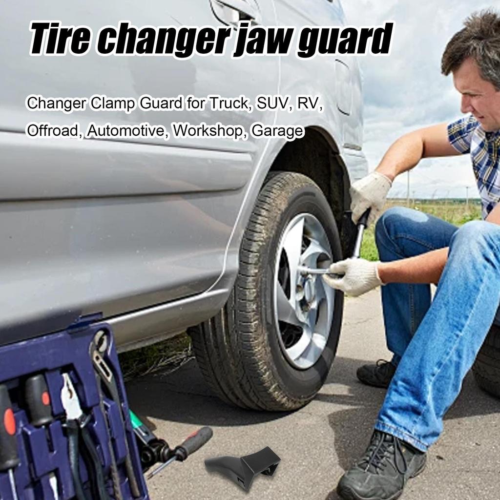 Tire Machine Rim Protector Wheel Changer Jaw Clamp Cover 4 Pieces Quick Release Tire Changer Clamp Guard For Car SUV RV Offroad