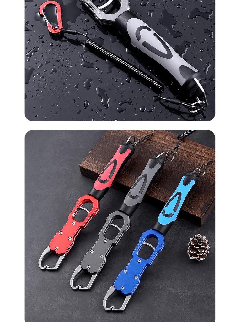 Multi-Functional Fish Lure Pliers Set with Scale and Extended Handle Gripper for Large Fish