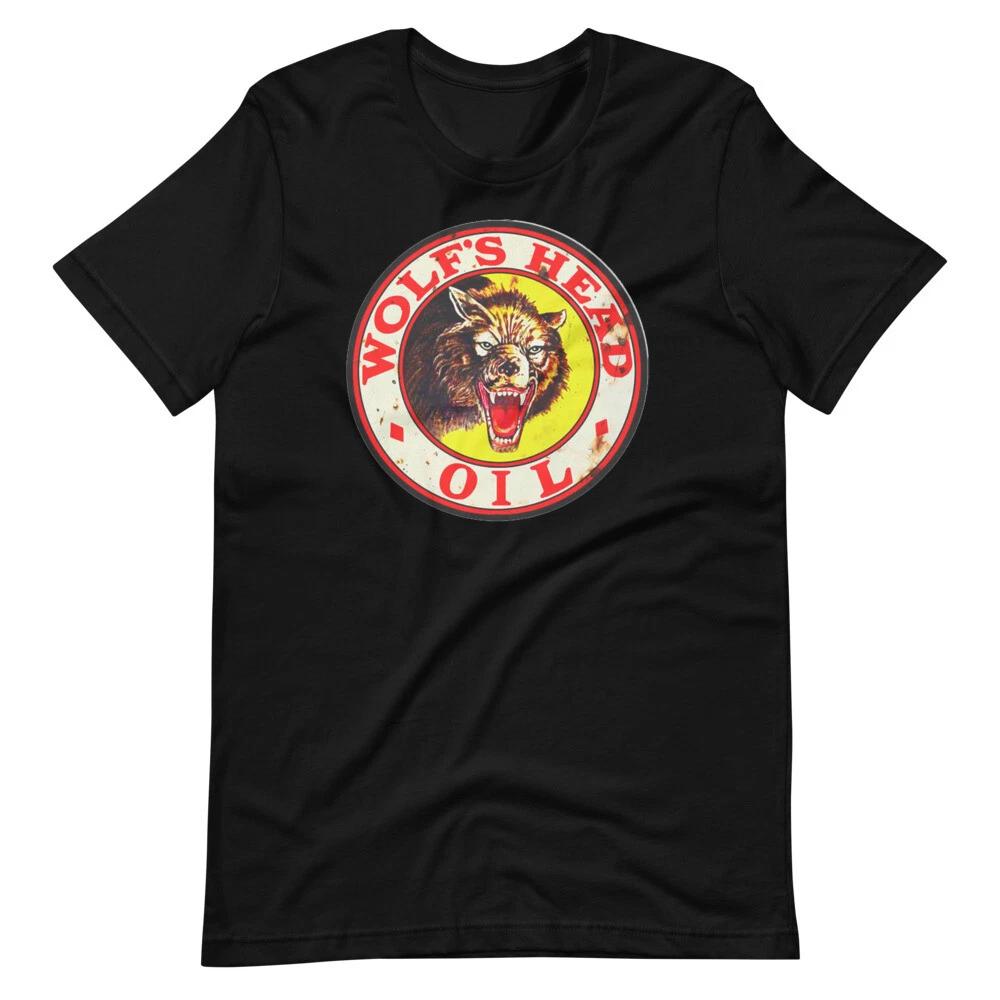 WOLF S HEAD OIL Vintage Sign Style Tee Short-Sleeve Unisex T-Shirt XL