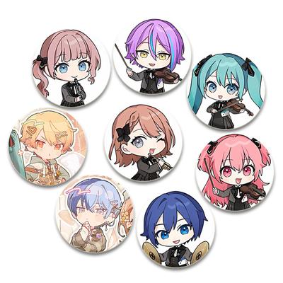 32/44/58 mm Project Sekai Button Pin Kreslená postavička Asahina Mafuyu/Kamishiro Rui Roztomilá brož Odznak Taška Dekor Fanoušci Sbírejte přátele Dárek