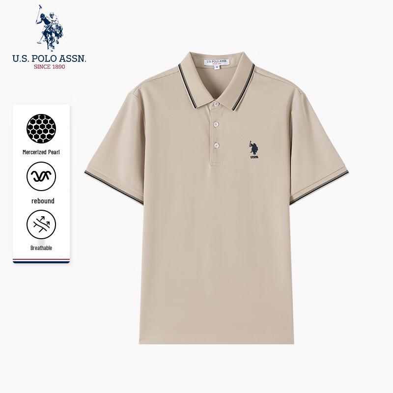 U.S. POLO ASSN. Men s Mercerized Pique Polo Shirt L/175