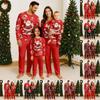 Family Casual Comfortable Long Sleeved Long Pants 3D Christmas Printed Parent-child Set