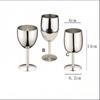 Shangqi Polished Stainless Steel Wine Glass Set