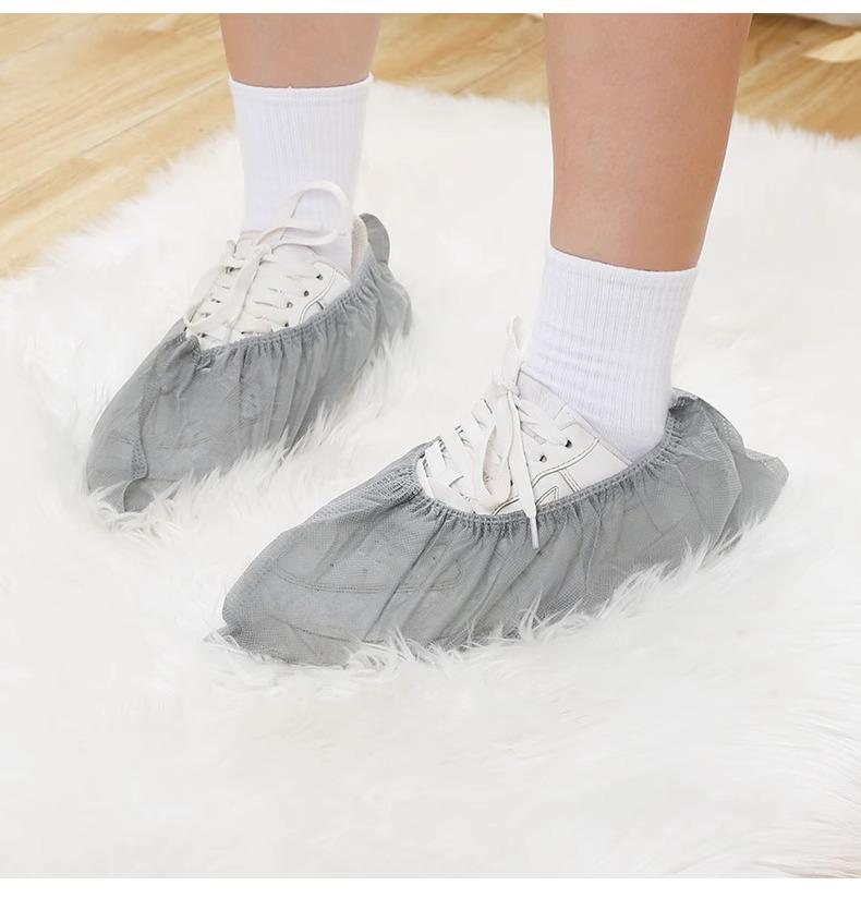 Rutschfeste, staubdichte Überschuhe für Erwachsene - Dick, verschleißfest, Einweg-Vliesstoff für den Innenbereich