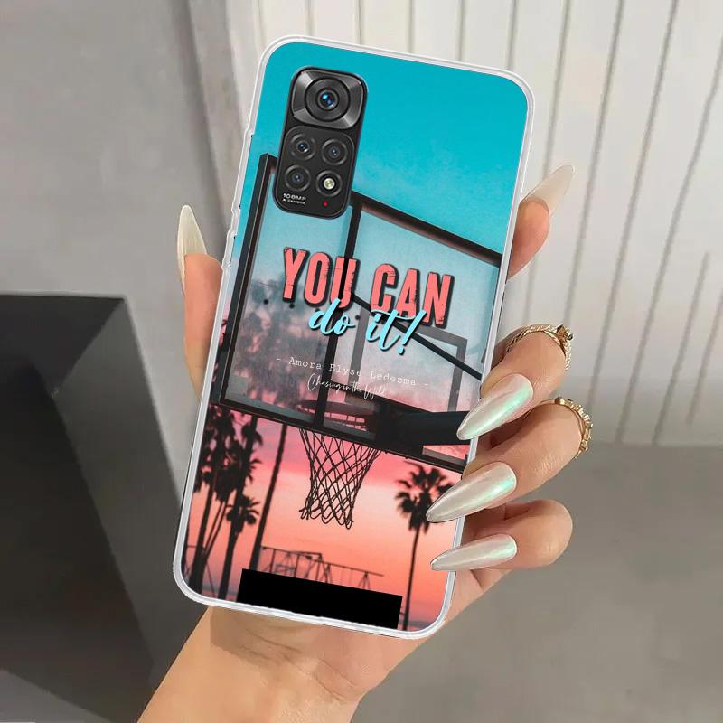 Basketball Korb Sport Handyhülle für Xiaomi Redmi Note 15 14 14S 13 12S 12 Pro 11S 11 Plus 11T 11E 10S Weiche Hülle Druckschale