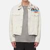 Evisu Kuro SS22 Frayed Hem Spray Paint Denim Jacket Autumn Men Jackets Off-White 2ESGNM2DJ751LFCP