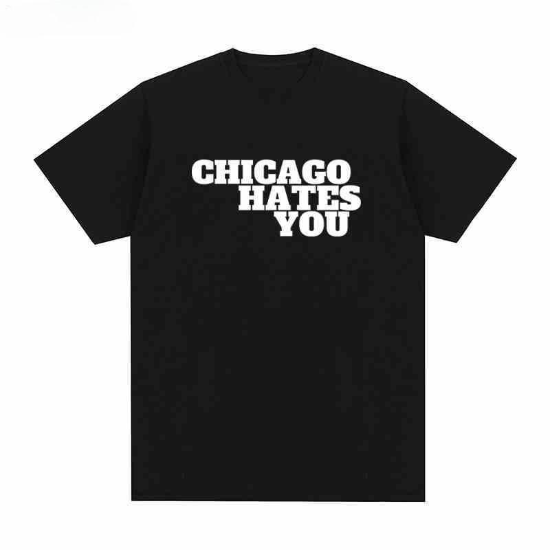 

Футболка с коротким рукавом Chief Keef Chicago Hates You с надписью Мужская и женская уличные рэперы 4XL