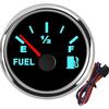 2" Boat Fuel Gauge, 5 Signal Adjustable Marine Fuel Gauge, 8 Color Backlight, Stainless Steel, 0-190ohm 0-180ohm 10-180ohm 240-33ohm 240-30ohm for 12V