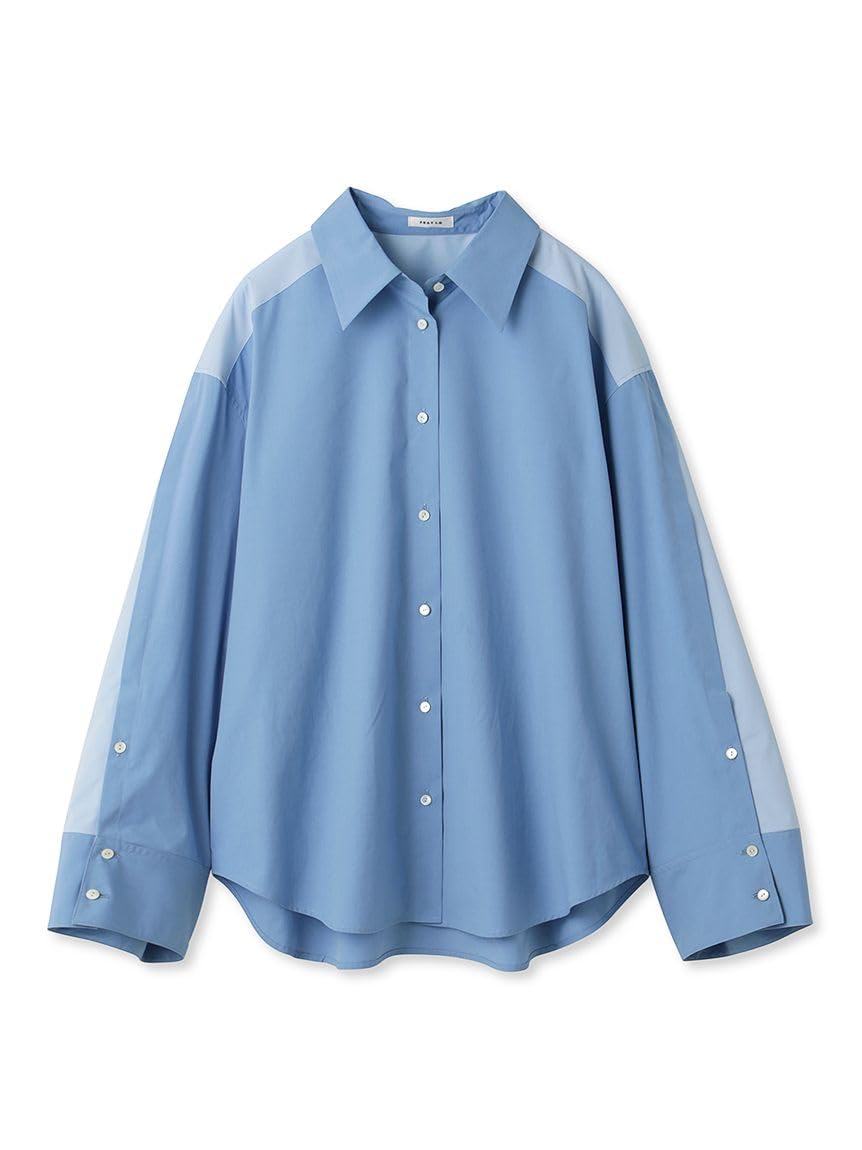 

FRAY I.D. Women s Tuck Sleeve Shirt FWFB234132, Blue