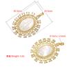 Christian Virgin Mary Charms Gold-plated Brass Pendant for Women DIY Handmade Necklace Charms Jewelry Accessories:VD1184