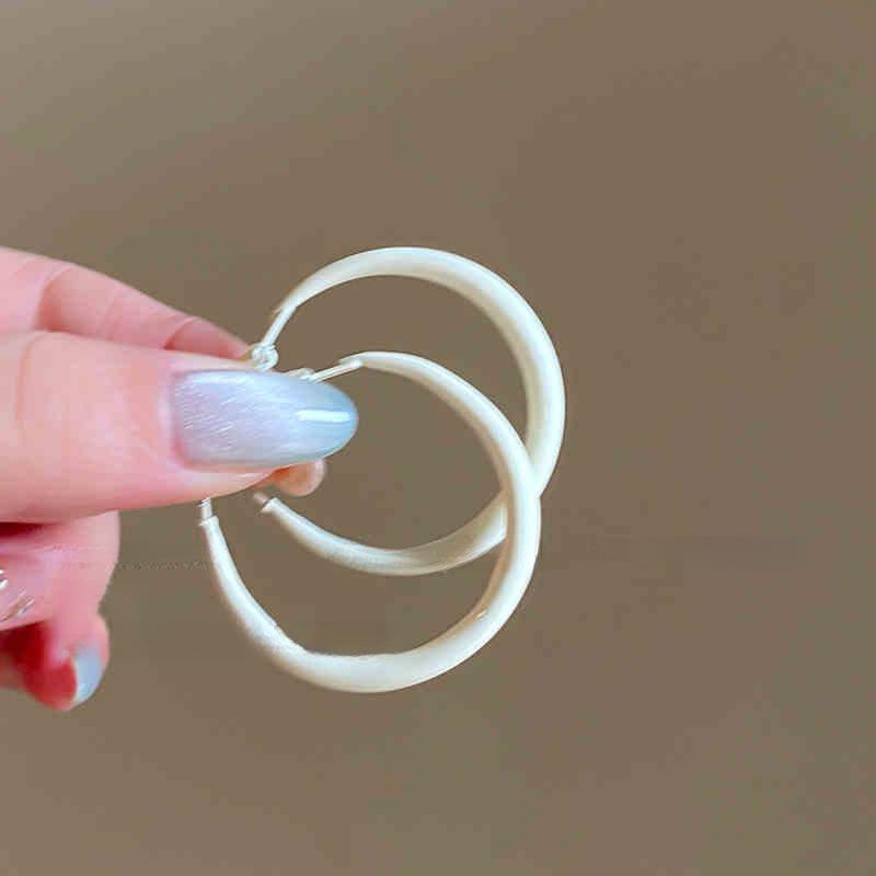 Дофаминовые гладкие круглые серьги серьги со сладкой индивидуальностью простые серьги