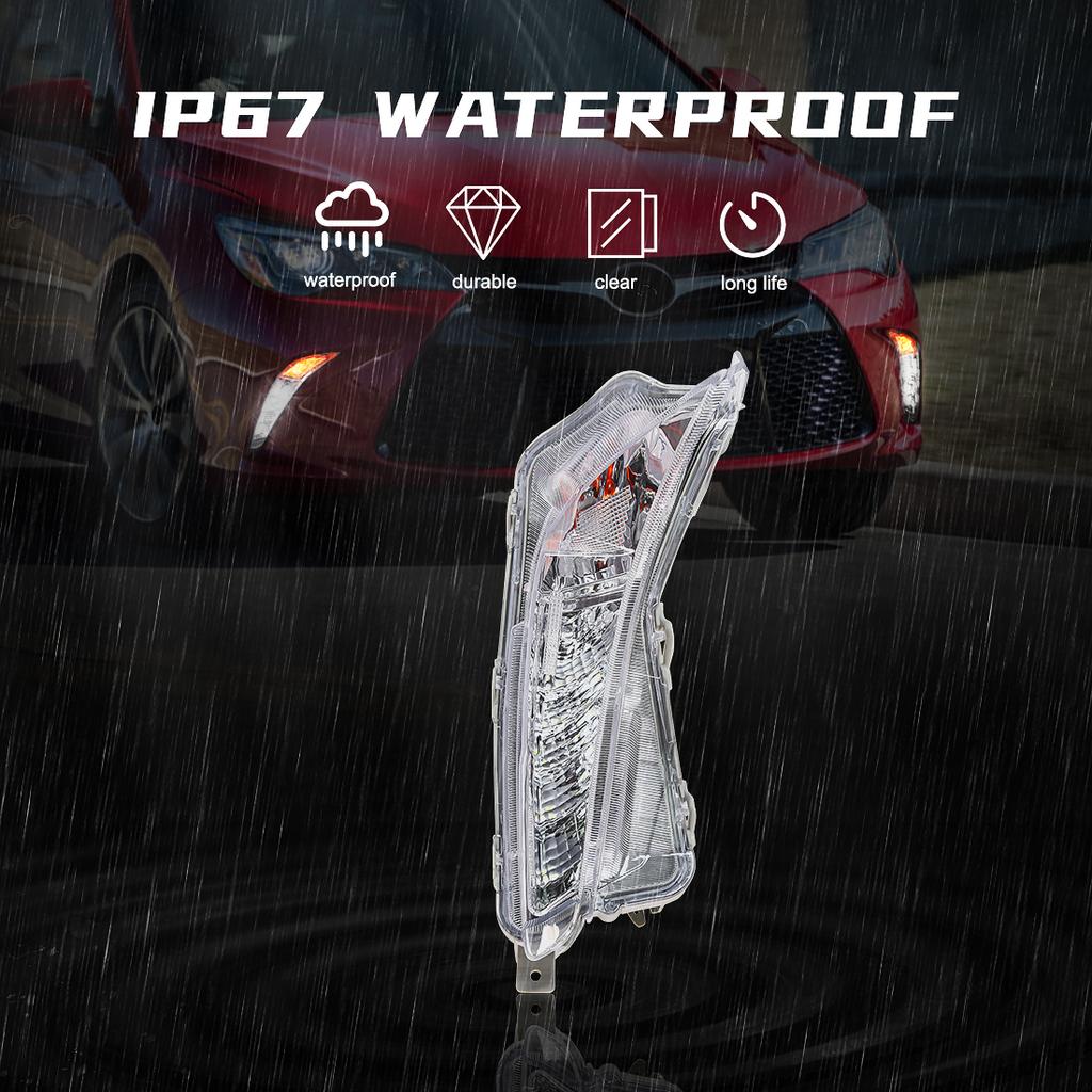 Fog Lights Driving Lamps Kits For 2015-2016-2017 Toyota Camry Led DRL Turn Signal 8151006050/TO2531153/8152006050/TO2530153