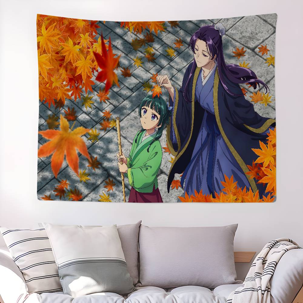 Anime The Apothecary Diaries Tapestry Art Printing Japanese Wall Tapestry Anime Wall Hanging Home Decor