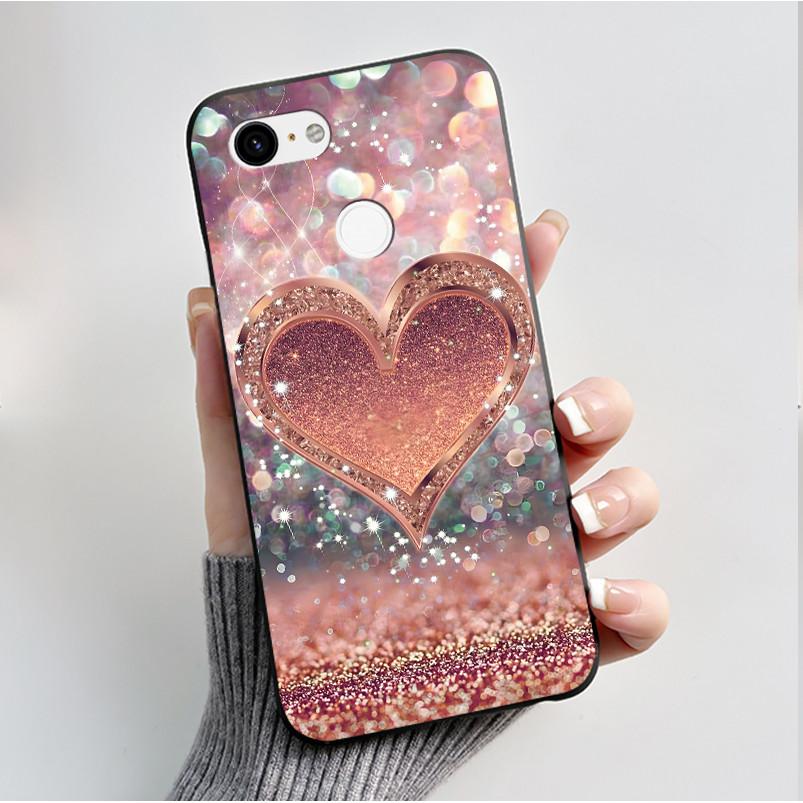 For Google Pixel 3 XL Case Black Bumper Soft TPU Silicone Cover for Pixel 3 XL Phone Cases Pixel3 3XL Butterfly Flower Capa