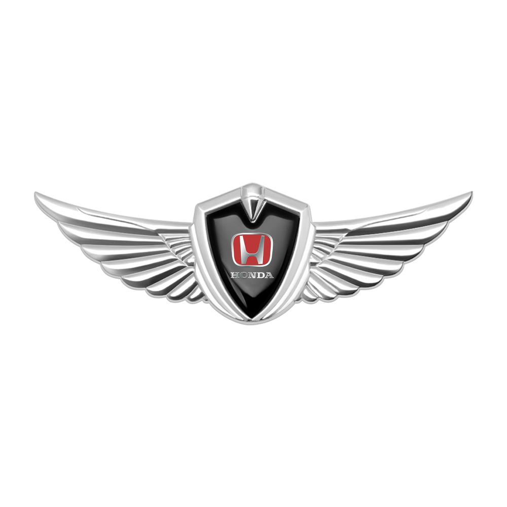 

3D Metal Styling Car Wings Side Mark Stickers Decor Accessories For Honda Civic 10th 11th Gen Hrv Jazz City Fit Accord 7 Odyssey