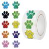 500 Pieces/roll Roll Sticker Hot-selling Tape Pet Dog Paw Sticker Hand Account Material Decorative Envelope Seal Sticker