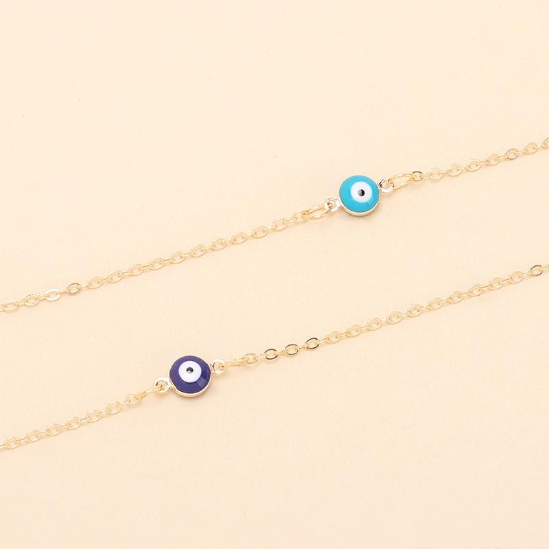 Niche Design Ins the Same Devil's Eye Necklace Choker Fashion Personality Simple Collarbone Chain