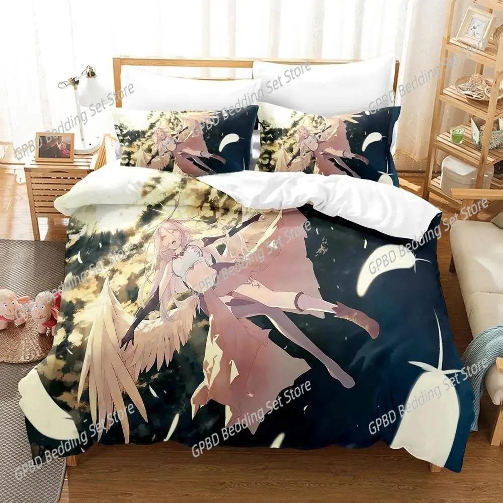 No Game No Life Sora and Shiro Bedding Set Bedroom Soft Modern Bedspreads Comefortable Duvet Cover Quilt Cover And Pillowcase