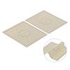 2pcs Food Grade Rubber Kitchen Sink Mat Fast Draining Sink Liner  Glassware Protection