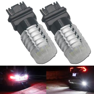 Eseastar T25 3156 P27W LED Backup Light Bulb with 5000LM High Compatible with CANBUS 6000K Set of 2 Built-in Buzzer, Brightness, 360-Degree Lighting,