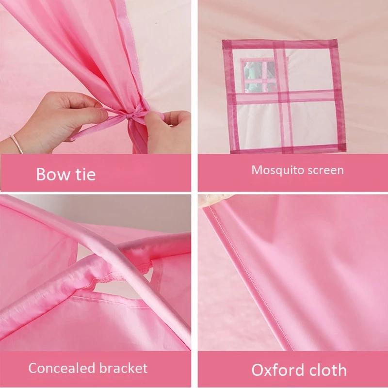 Tragbares Kinderspielzeughaus für Kinder im Innenbereich, Prinzessinnenzelt, für Mädchen, Jungen, Babyheim, faltbares Spielhaus