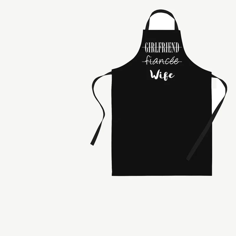 Husband Wife Couple Apron Wedding Engagement Anniversary Bridal Shower Bride groom Mr Mrs Newlyweds just Married Gift Present