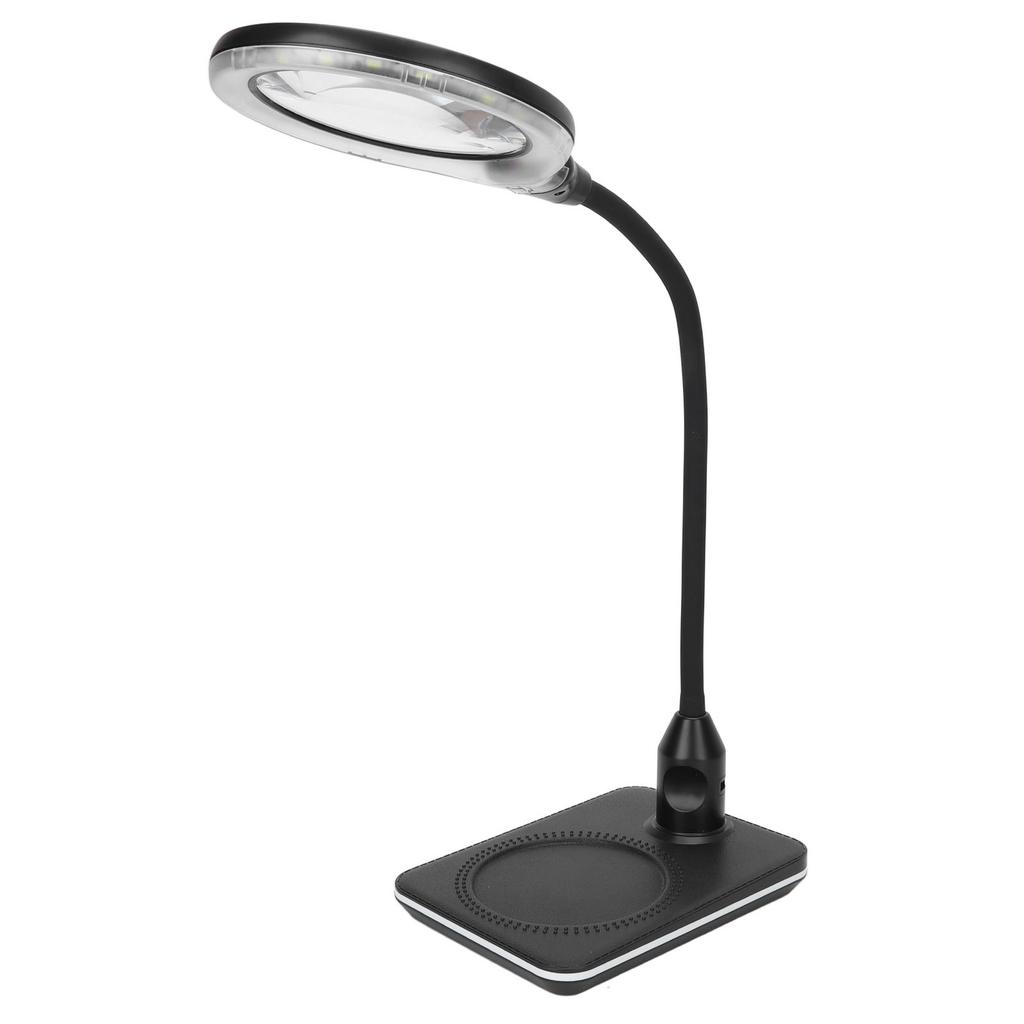 Magnifying Lamp 3X Primary 10X Secondary Dimmable LED USB Port Foldable Gooseneck Widely Used