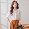 Women's Wrinkle-Free Elegant Lace Chiffon Round Neck Blouse