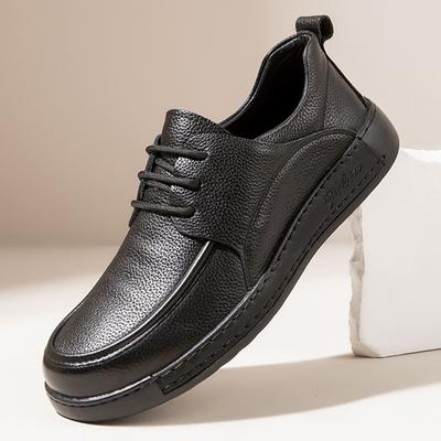 Herrenschuhe Frühling neu Leder Herren Retro vielseitig weiche Sohle weiches Leder atmungsaktiv Business Casual Lederschuhe Tide