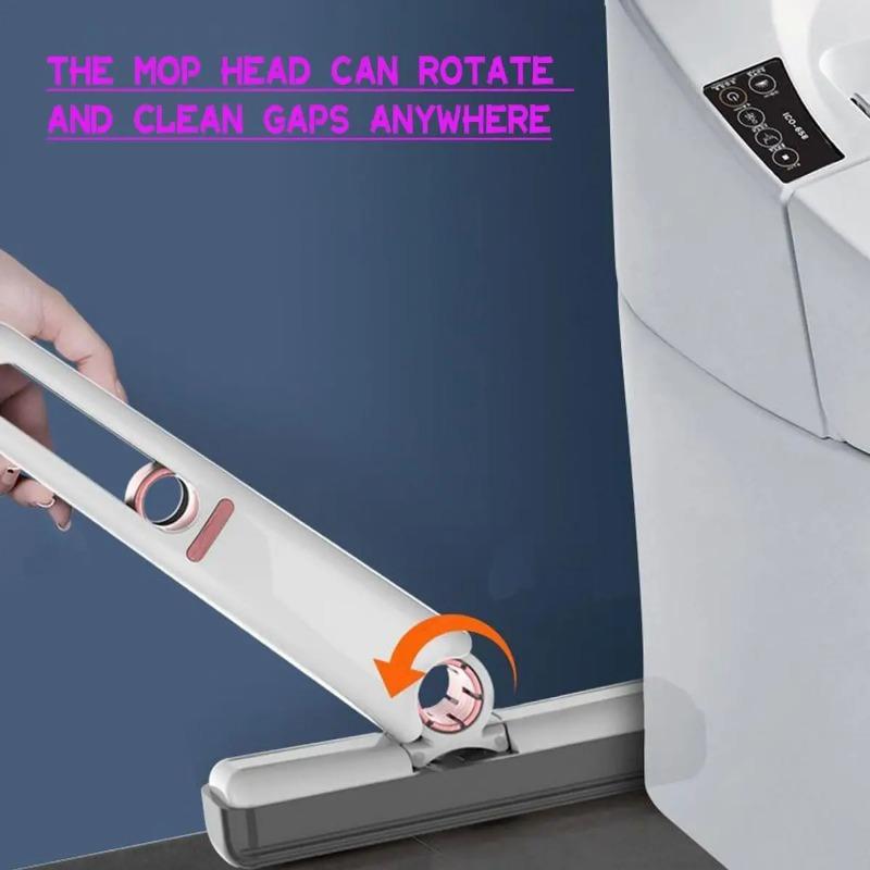 Mini Mop Burete Mop Mini Portabil cu O Mână Mop Absorbent Leneș Vârf Burete Înlocuibil pentru Curățare Blat Ștergere Bumbac