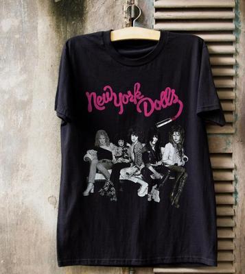New York Dolls New York Dolls Tričko Černá Bavlna Pro Fanoušky