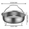 Steamers Insert Stainless Steel Multi-Functional Steamer Basket Kitchen Strainer For Steaming Rice Dumplings Cooking Accessorie