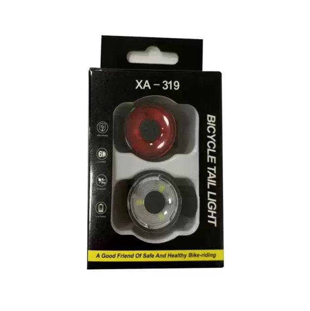 High-Brightness Waterproof Bicycle Tail & Helmet Light Set for Night Riding